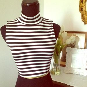Turtle neck crop top