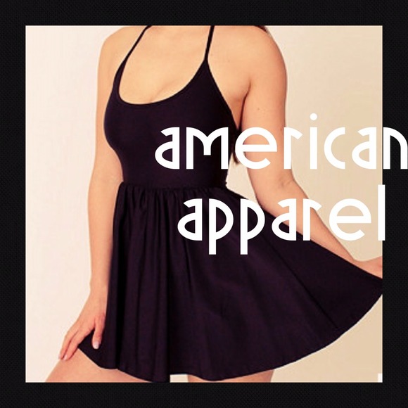 American  Apparel Nylon Tricot Figure Skater Dress