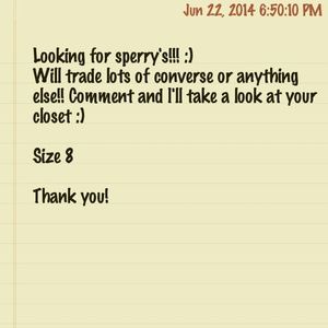 Looking for Sperry's!