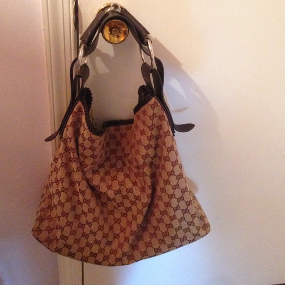 G print Hobo Bag