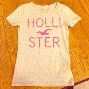 A gray Hollister T-shirt