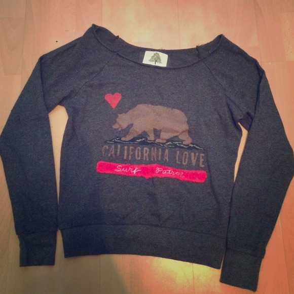 California Love off the shoulder sweatshirt