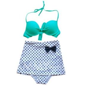 High Waisted Polka Dot Bikini L/XL *BRAND NEW*