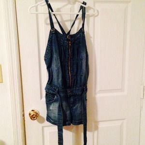 Denim Romper