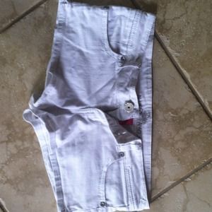 White almost famous shorts