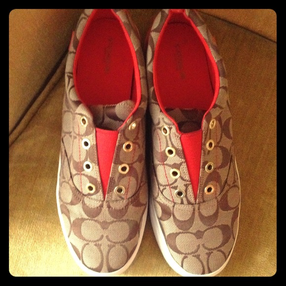 Coach Shoes - Coach sneakers. Canvas is like new! Great sole too