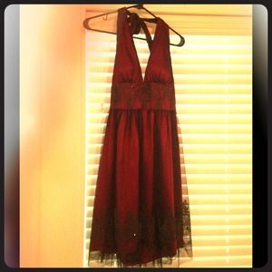 Burgundy Cocktail Dress