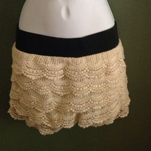 Crochet Shorts looks like mini skirt
