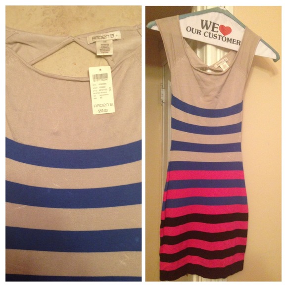 Arden B striped knit dress NWT!!!