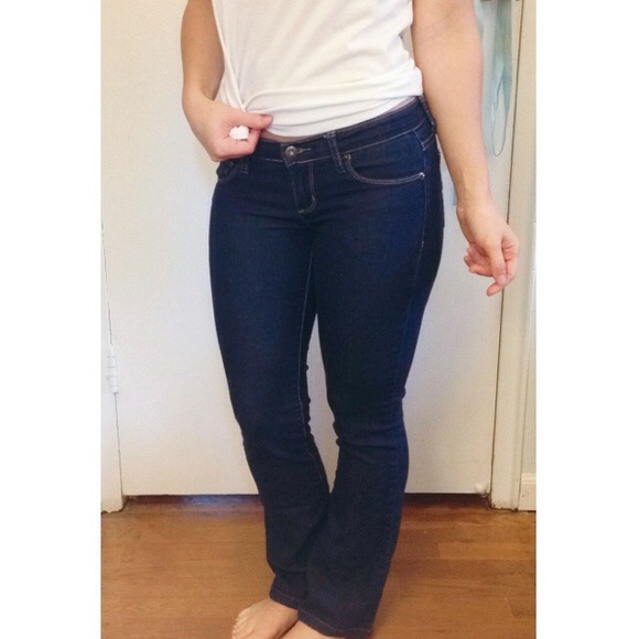 Low Rise Skinny Flare Jeans