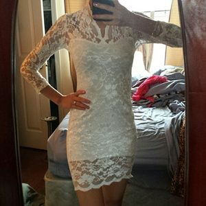 Long sleeve lace dress