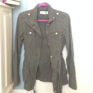 Forever 21 green jacket