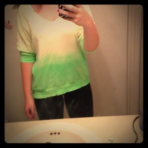 Lime green sweater shirt