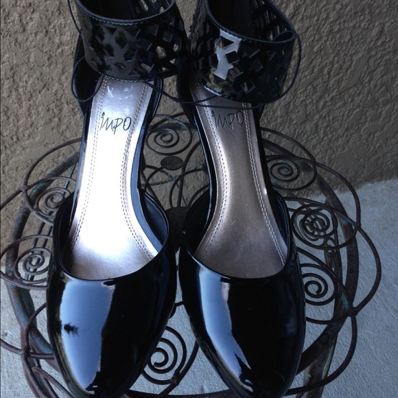 💢Reduded💢Black Patent Heels👠