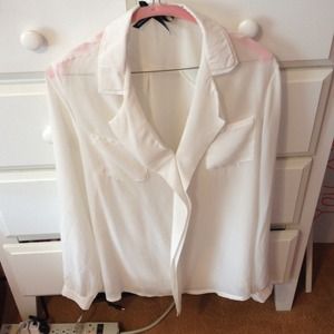 sheer long sleeve blouse