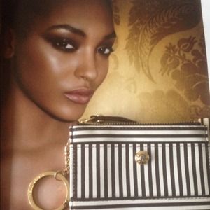 Henri Bendel centennial stripe mini zip