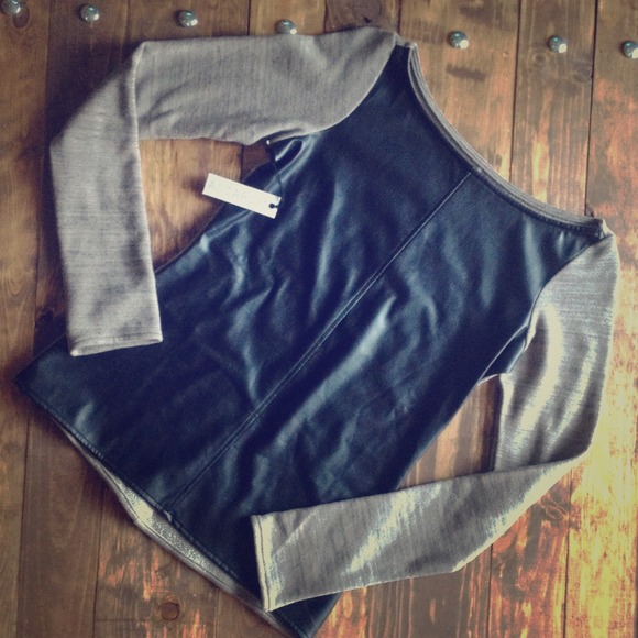 NWT Vegan leather Astars top