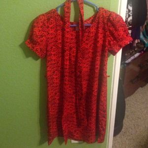 Lady in the red dress