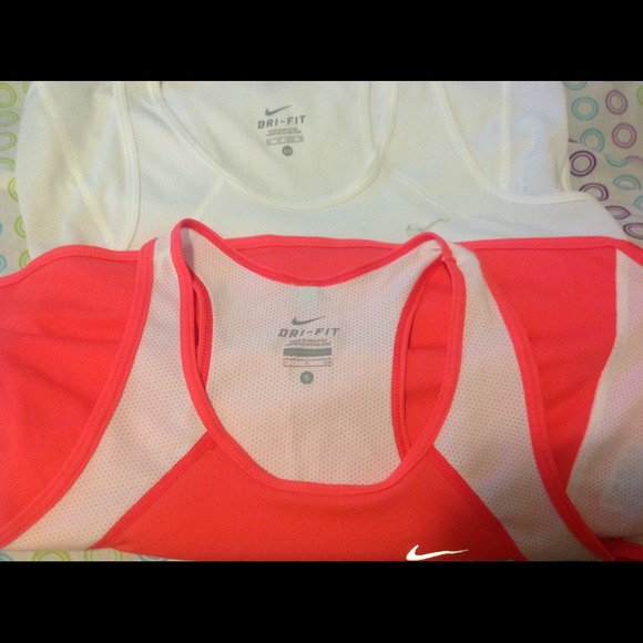 2 Nike dri-fit tops