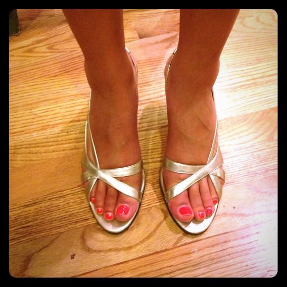 Gold heels