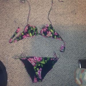 Floral bathing suit