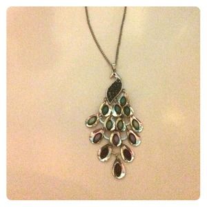 Peacock necklace