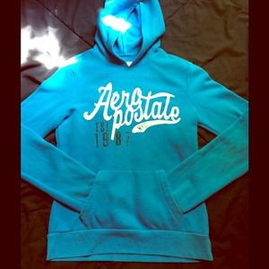 Aeropostale blue hoodie sweater
