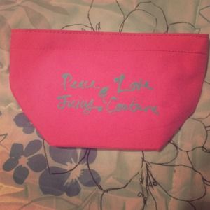 Pink juicy couture make up bag