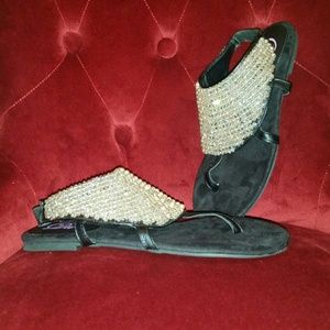 Gladiator Sandals with Beading