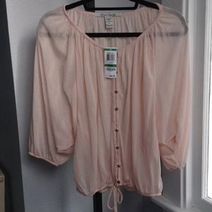 Large american rag peasant-style cropped blouses