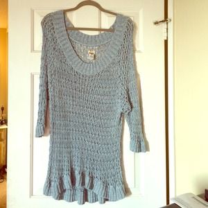 SOLD Mudd blue long sweater