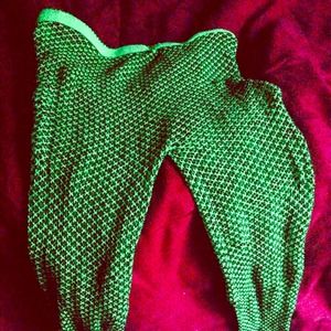 Lime green and black tights / leggings