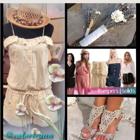 Raphsody Dresses & Skirts - 🎉HOST PICK🎉💐FLIRTY LITTLE LINEN ROMPER💐