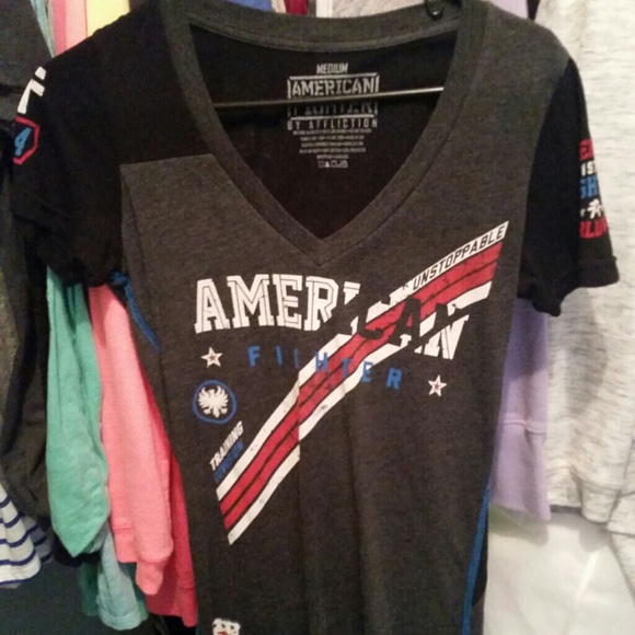 American fighter shirt
