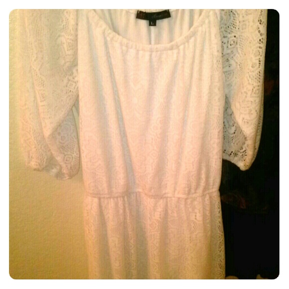 White lace dress