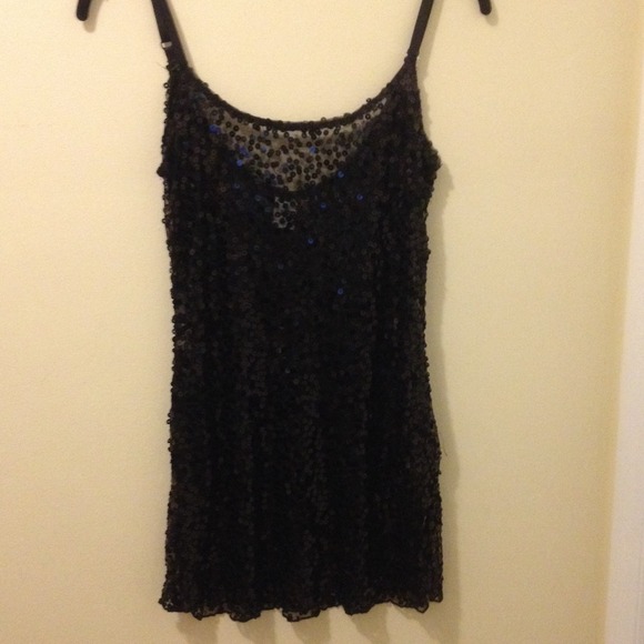 Black Sequin Dress