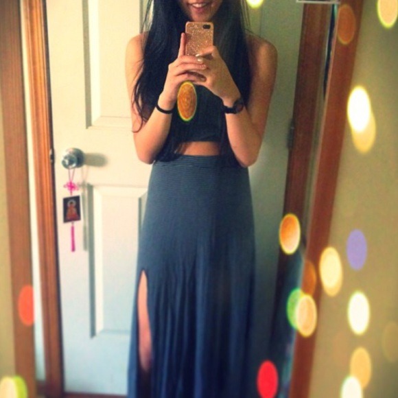 Brandy Melville Dresses & Skirts - ✨Traded✨Brandy melville striped maxi skirt