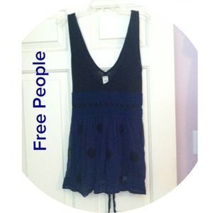 Cute Free People polka dot tank