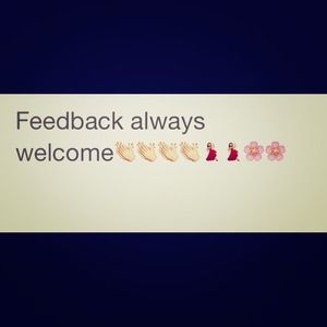 🌸🌸Feedback Welcome🌸🌸