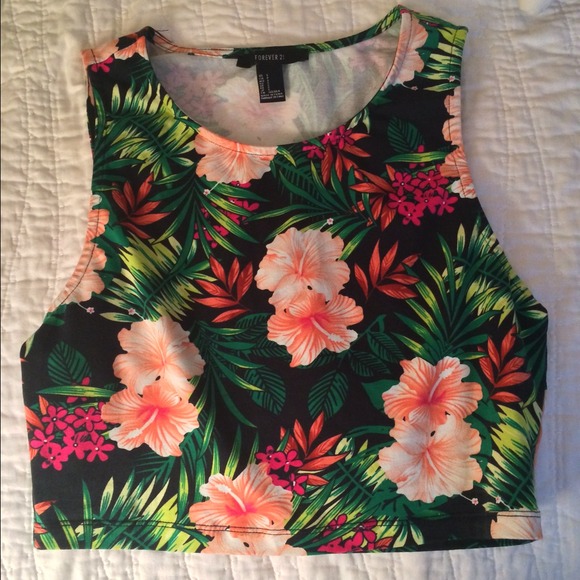 🌸Hawaiian crop top