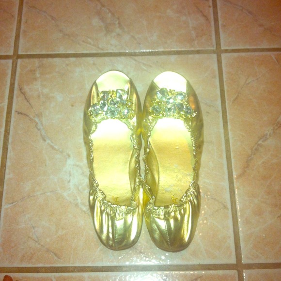 BUNDLED** Gold ballet flats