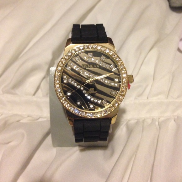 🎉⌚️Zebra bling Geneva watch⌚️🎉