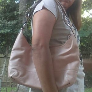 Coach Pastel Pink and White Coach Wallet