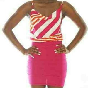 35. Multi-colored Sleeveless Bandage Dress