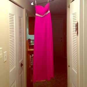 Pink long gown. Worn once! TAKING BEST OFFER
