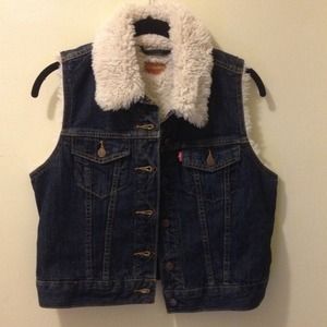 Fur Lined Levi's Vest
