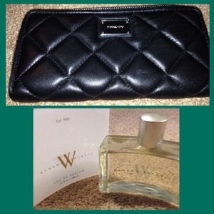 Michael Kors Quilted Black Wallet Bundle