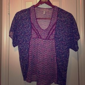 Boho floral detailed blouse