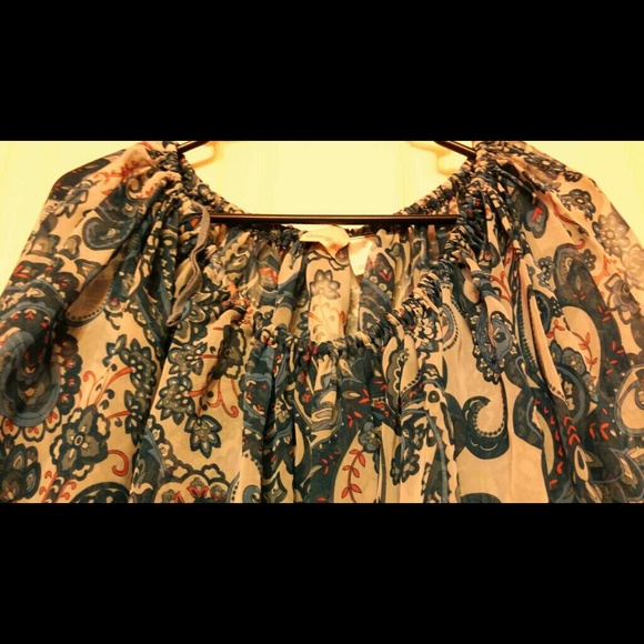 Flower Print Top Translucent New Summer - Picture 4 of 4