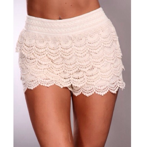 Crochet shorts